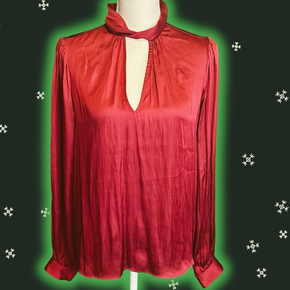 NWT PAIGE ‘Ceres’ Twist-Neck Top in “Mulberry” Size Small - Picture 6 of 16